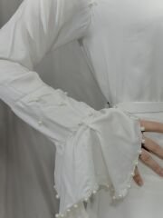 Beyaz İncili Gömlek